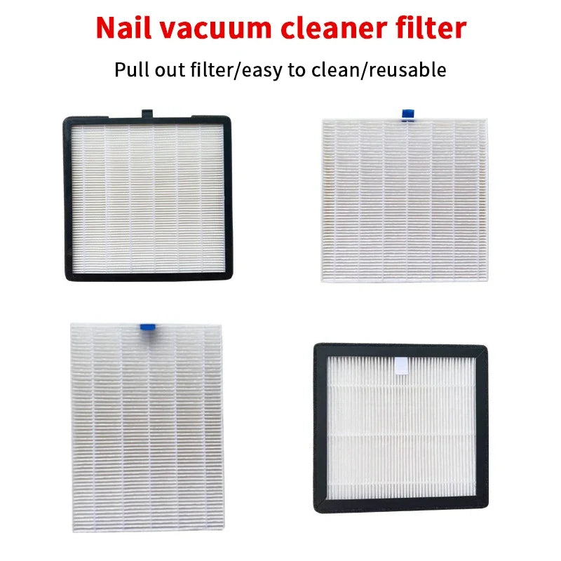 Nultiple Models Nail Vacuum Cleaner Specialized Filter Dust Storage Qme