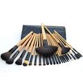 Makeup Brush Bag Sets Professional Cosmetics Brushes Eyebrow Powder Qme 24PCS-Apricot China Mainland