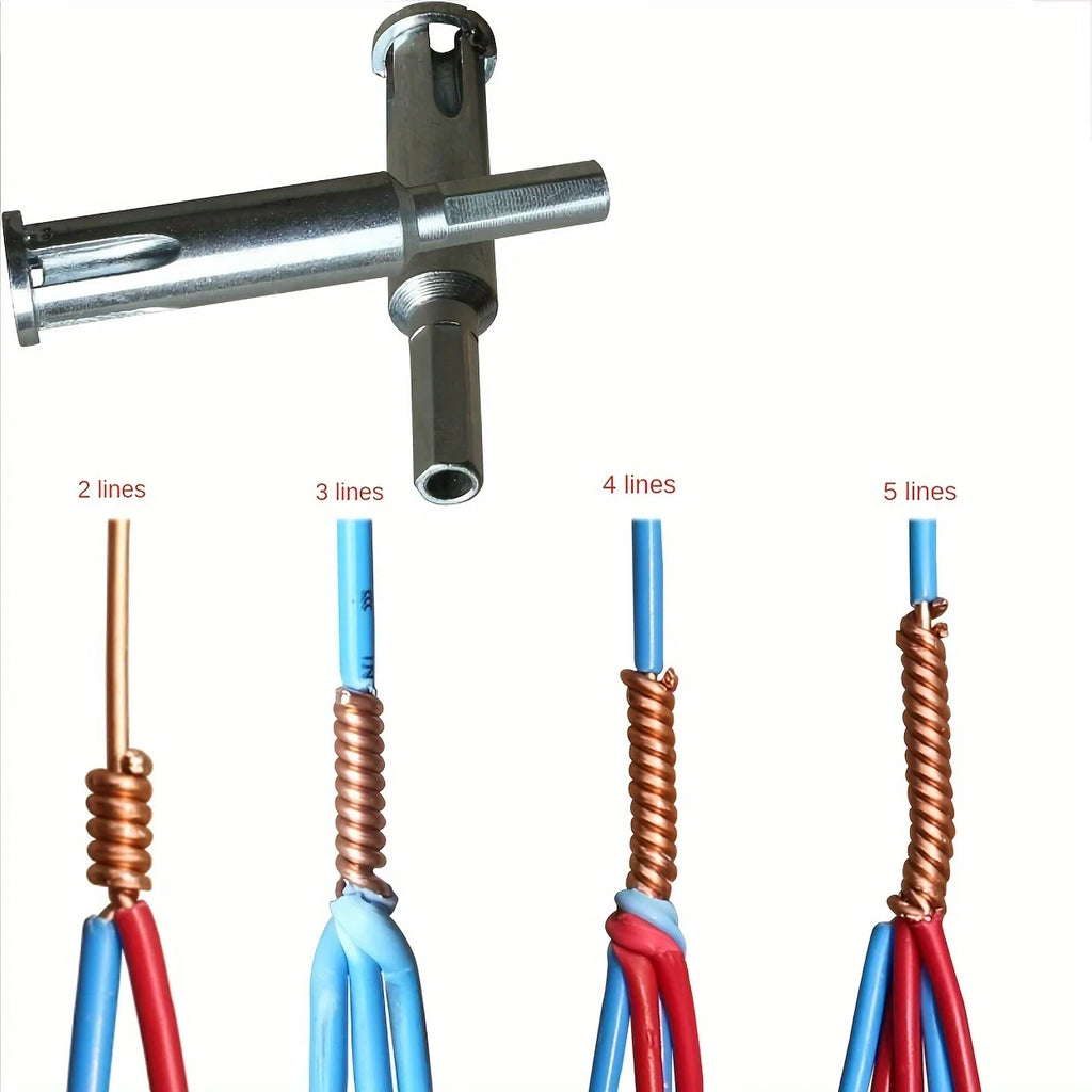 Five-wire Doubling Device Fast Terminal Electrician Automatic Peeling-free Splicing And Head Tool Tightening Device Row Wire Qme