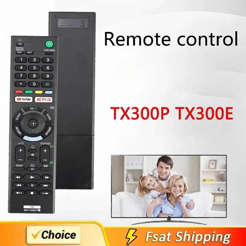 New RMT-TX300E Remote Control For Sony Led Smart TV LCD For Youtube/Netflix Button KD-55XE8505 KD43X8500F RMT-TX300P KD65X7 ﻿ Qme