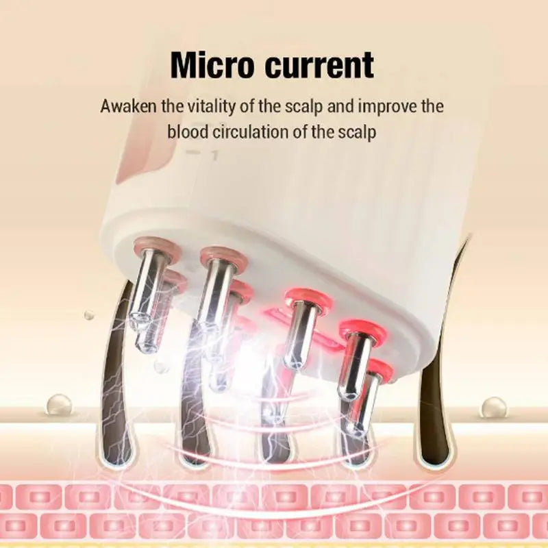 Electric Scalp Massager Hair Oil Applicator Brush Hair Regrowth Styling Solution Guide Comb Hair Scalp Treatments Tool brush Qme