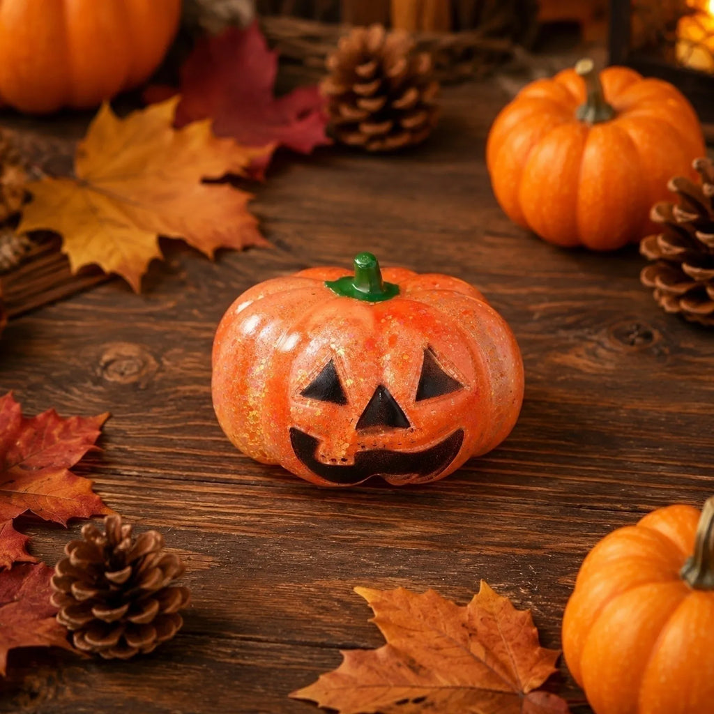 Halloween Pumpkin Maltose Squeezable Toy New Stress Relief Toy Slow Rsising Fun Hand Toy Creative Decoration Holiday Gift Qme