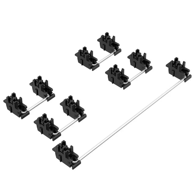 Plate Mount Stabilizer V3, Innovative Pre-clipped Stem for Minimum Wire Wobble 2U 6.25U 7U Plate Keyboard Stabilizers V3 Qme V3 B 4x2u 1x6.25u