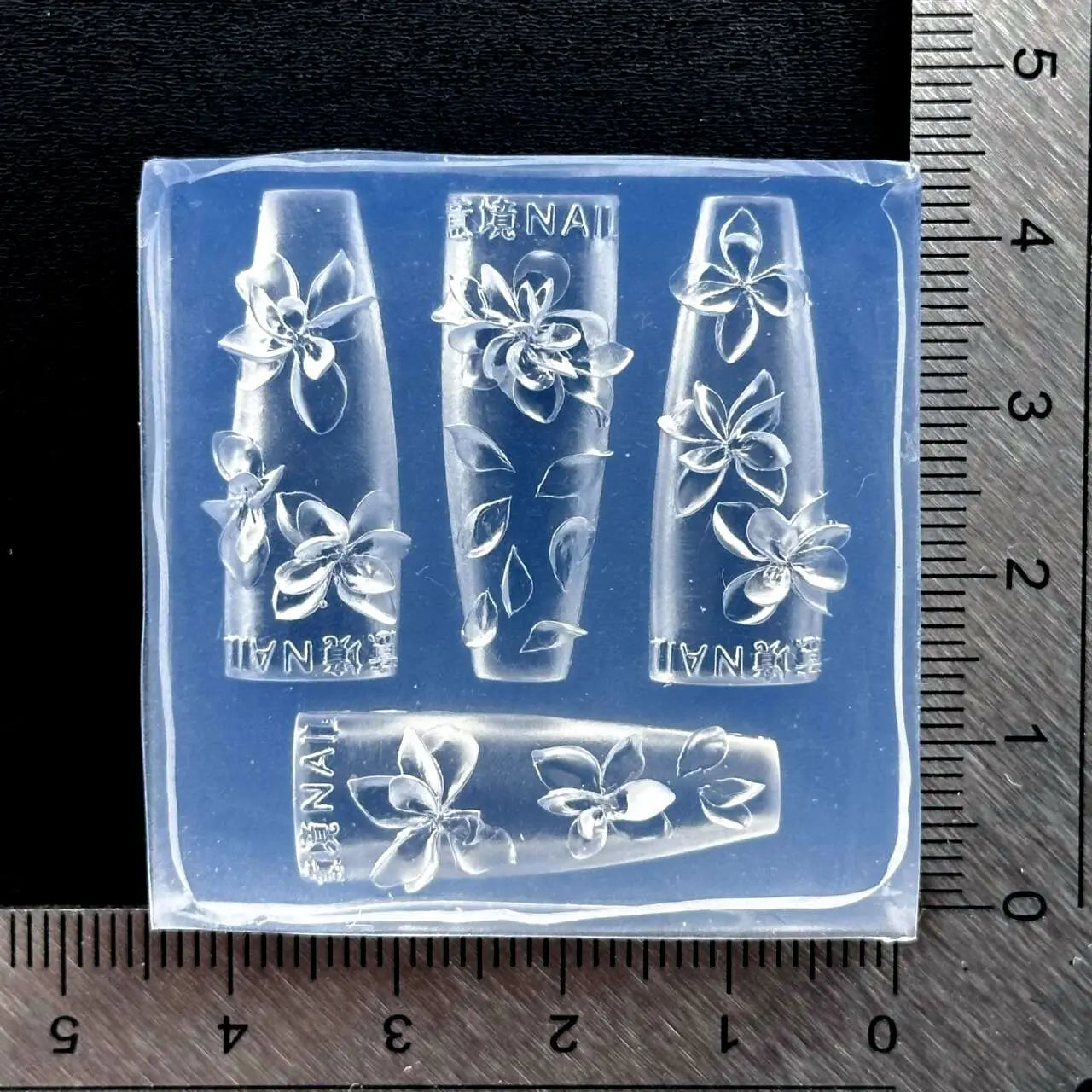 3D Silicone Flower Nail Art Mold Reusable Petal Template Salon Design Qme A9