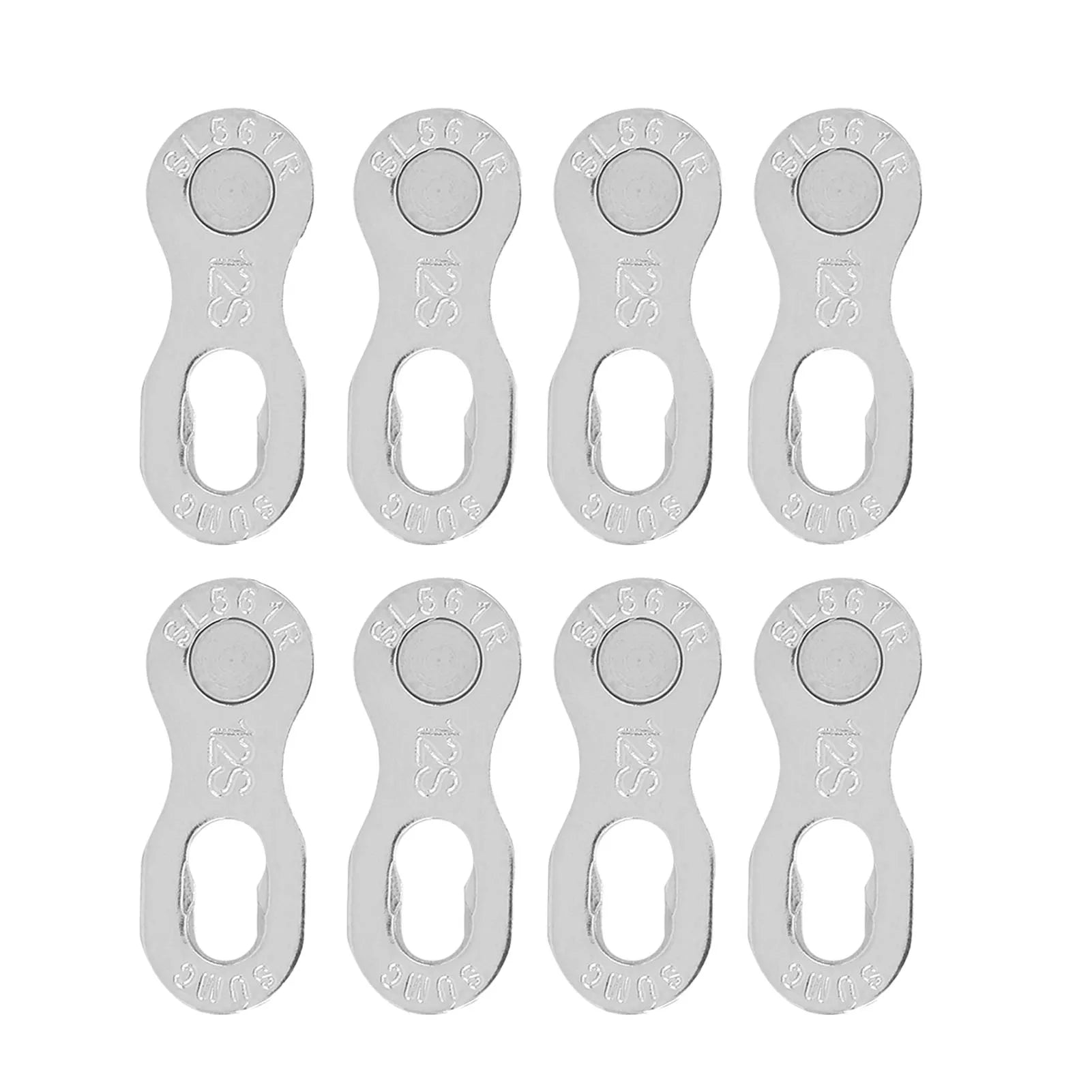 Bike Chain Link 4Pair Steel Bike 12Speed Chain Missing Link Connector Parts Cycling Accessory Chain Link Bike Chain Part Qme WHITE