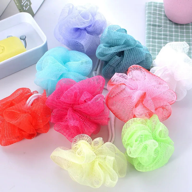 10Pc Color Random Bath Shower Soap Bubble Body Wash Exfoliate Puff Sponge Mesh Net Ball Bath Brushes Random Color Wholesale Qme 10Pcs Random Color