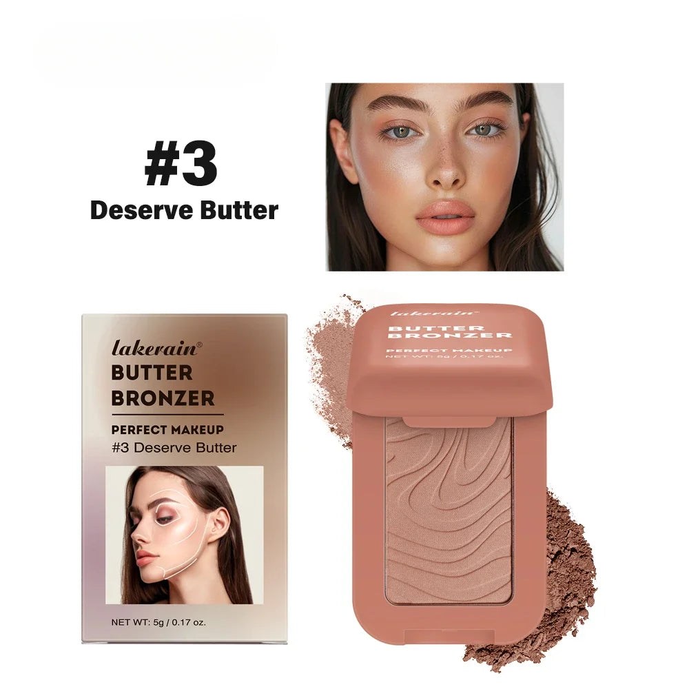 Butter Bronzer Cream Women Waterproof Genteel Girl Nude Makeup Silky Qme 03 Deserve Butter