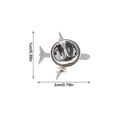 Stainless Steel Plane Lapel Pin - Trendy Aircraft Brooch for Women & Men, Aviation Collar Badge for Suits & Jackets Qme Silver