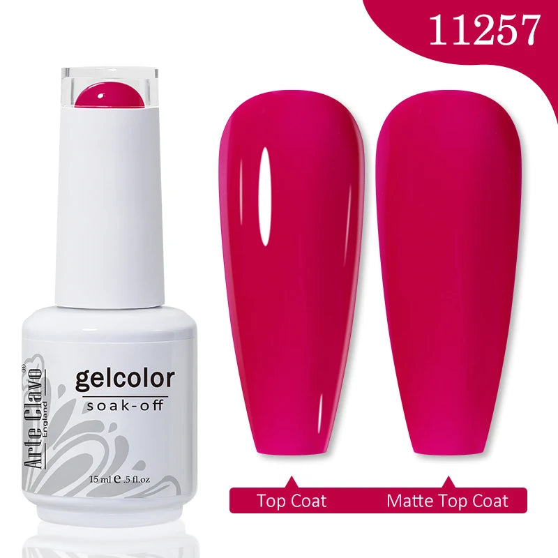 Arte Clavo Transparent Nude Pink Jelly Gel Nail Polish Semi Permanent