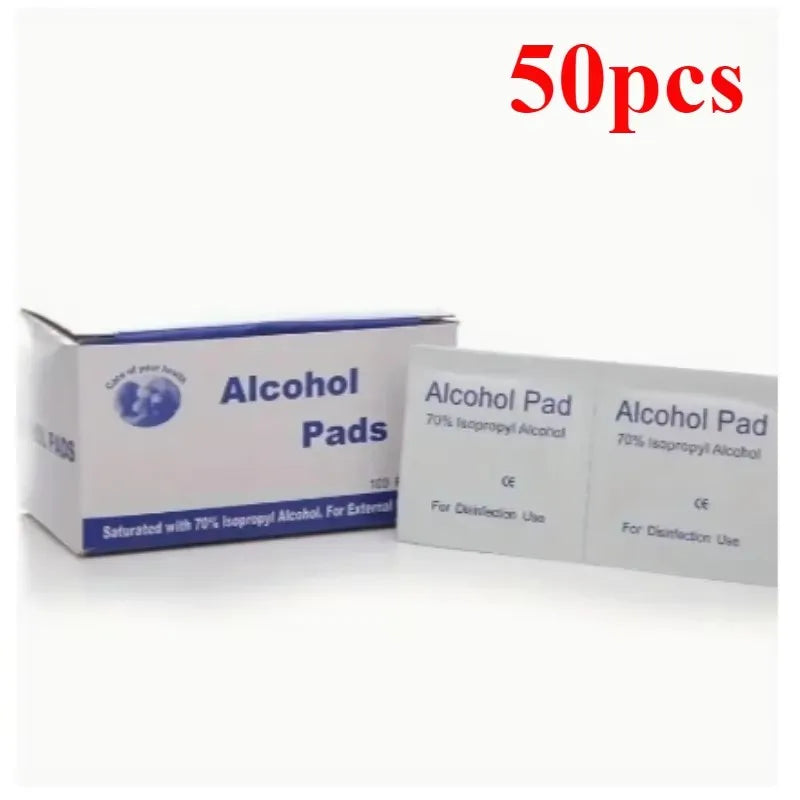 Disposable disinfection car interior cleaning wound treatment essential for home, 75% alcohol disinfection cotton paper Qme 50pcs