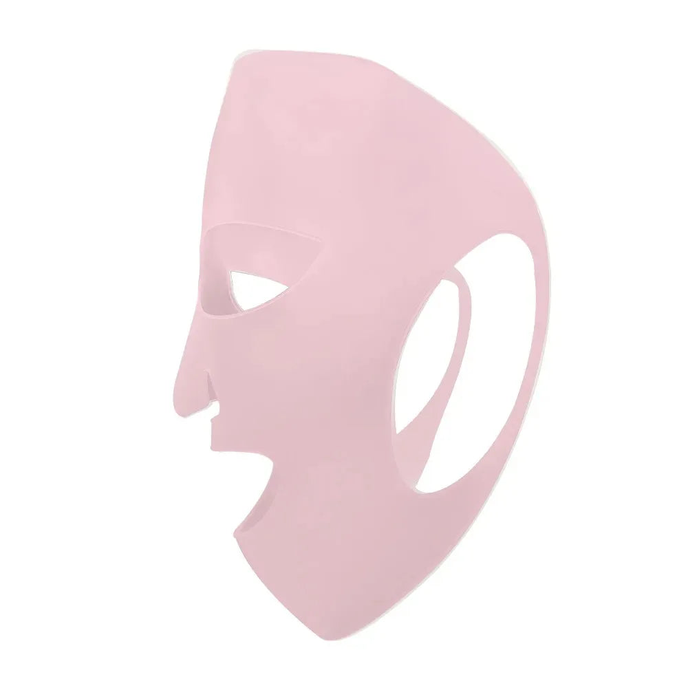 3D Silicone Mask Face Women Skin Care Tool Hanging Ear Gel Sheet Qme Pink CN