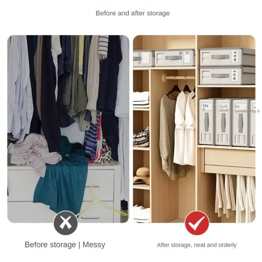 Creative Bed Sheet Storage Box Clothing Fabric 4-piece Organizer Qme