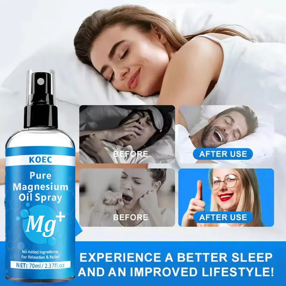1 Magnesium Oil Spray Feet Sleep Relief Relaxation Smoothes Softens Qme