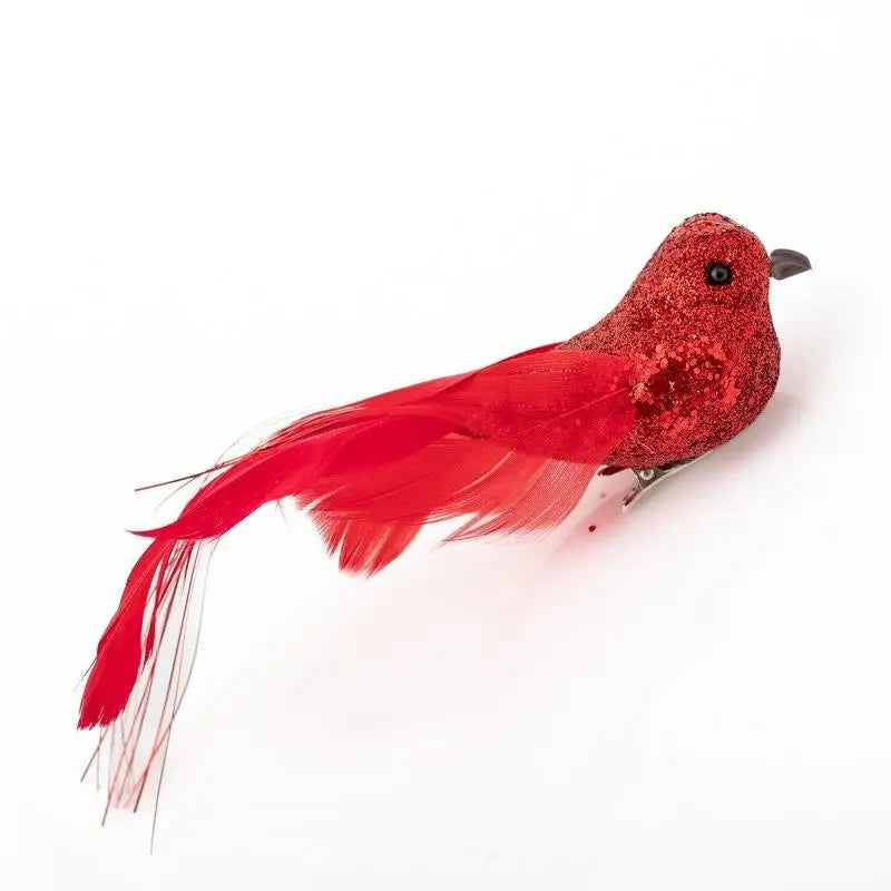 Glitter Artificial Birds Foam Feather Mini Models DIY Craft Home Qme