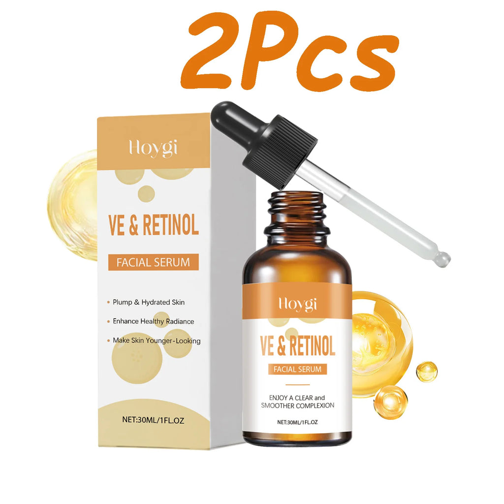 VE Retinol Facial Essence Moisturizing Nourishing Firming Lift Oil Balance Brighten Skin Tone Minimize Pores Smooth Skin Serum Qme 2 x 30ml Boxed