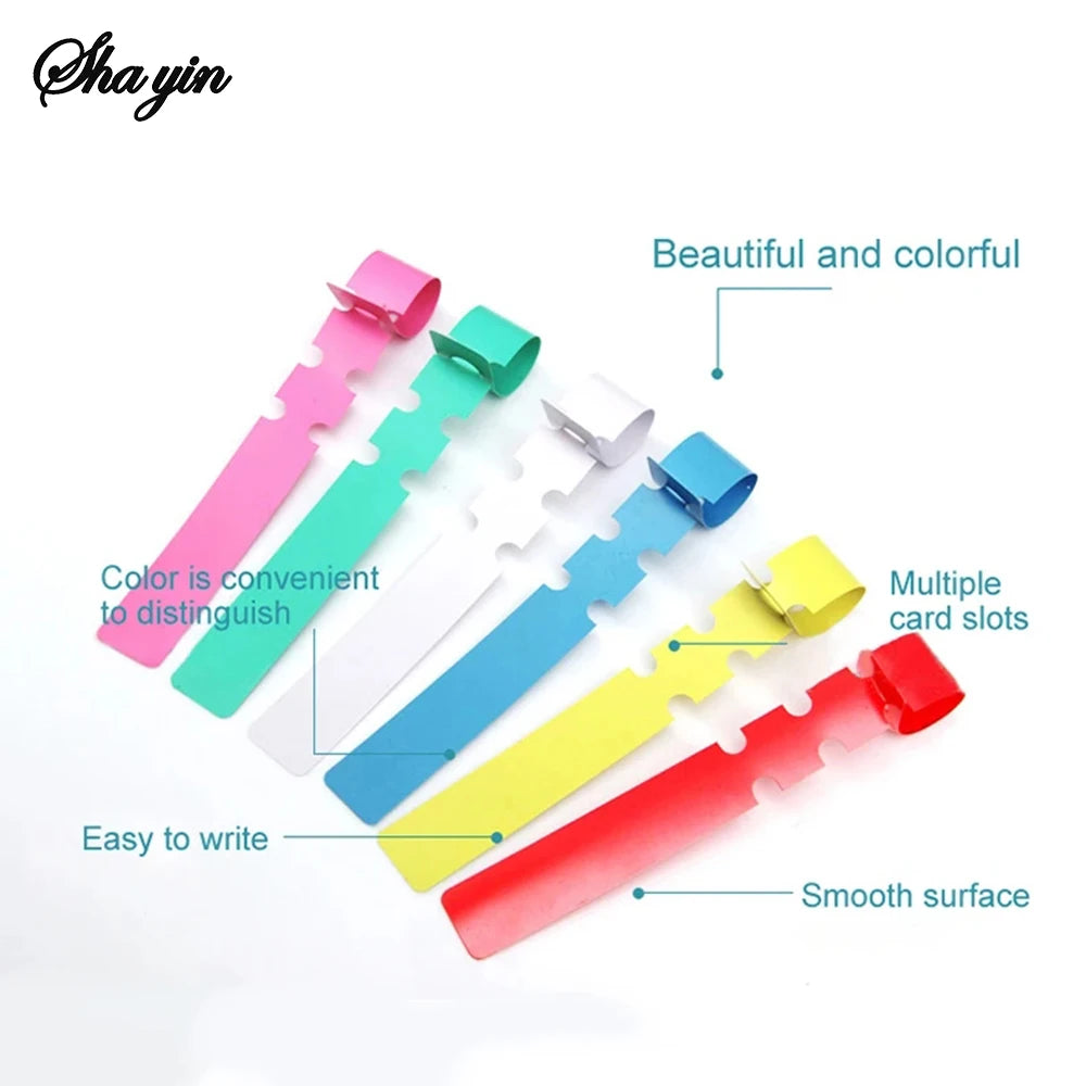 100PCS Pvc Waterproof Ring For Flower Plant Labels, Seedlings, Orchids, Garden Floral Markers, Plastic Signboards Qme