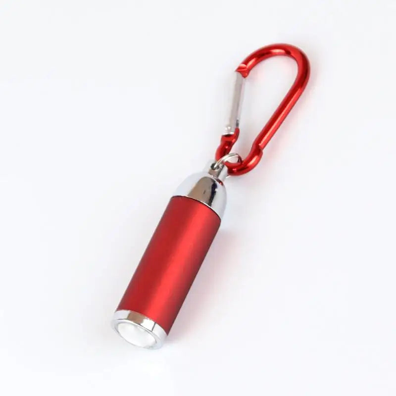 Multi-function Keychain Lamp LED Mini Flashlight Telescopic Strong Qme Red