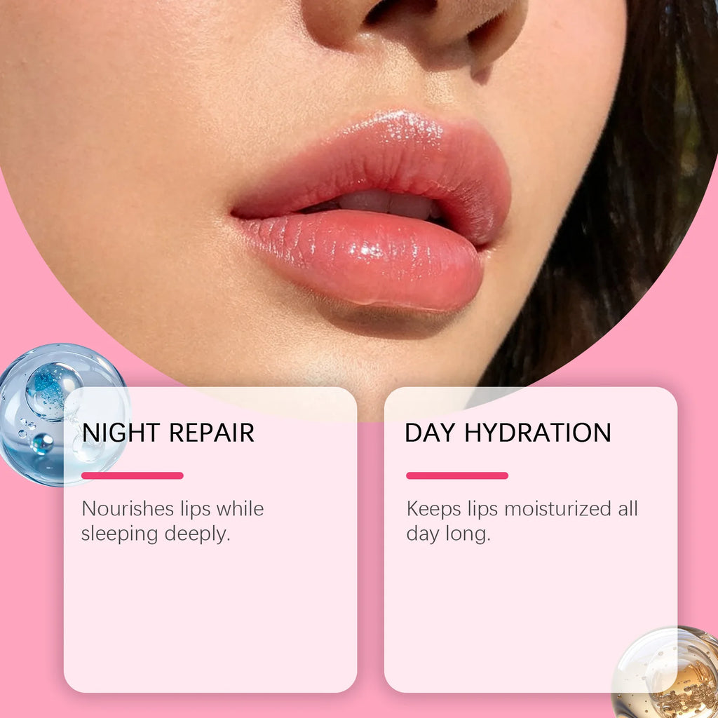 Lip Sleeping Mask Set Moisturizing Refreshing Non-sticky Anti-Cracked Lip Mask Pre-makeup Lip Base Dry Lip Rescue Mask Qme