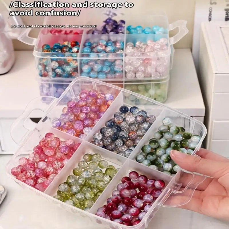 1/3/5 Tier Adjustable Stackable Compartment Slot Plastic Storage Box For Organizing Toys Jewelry Accessories Qme