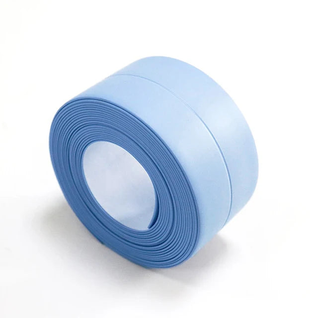 Kitchen Bathroom Wall Sealing Tape Waterproof And Mildew Tile Crack Repair Self Adhesive Waterproof Wall Sticker Sink Edge Tape Qme Blue 3.2MX 2.2CM