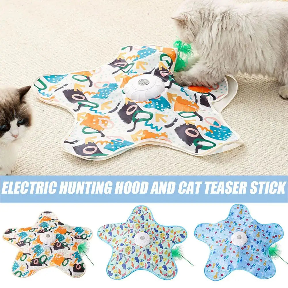 Interactive Cat Toys Automatic Turntable Pet Game Cover Moving Qme