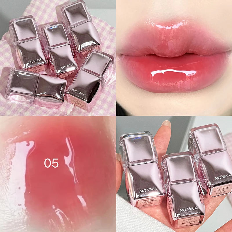 Art Value Mirror Shine Lip Gloss Hydrating Moisturizing Long-lasting Qme AE810-5