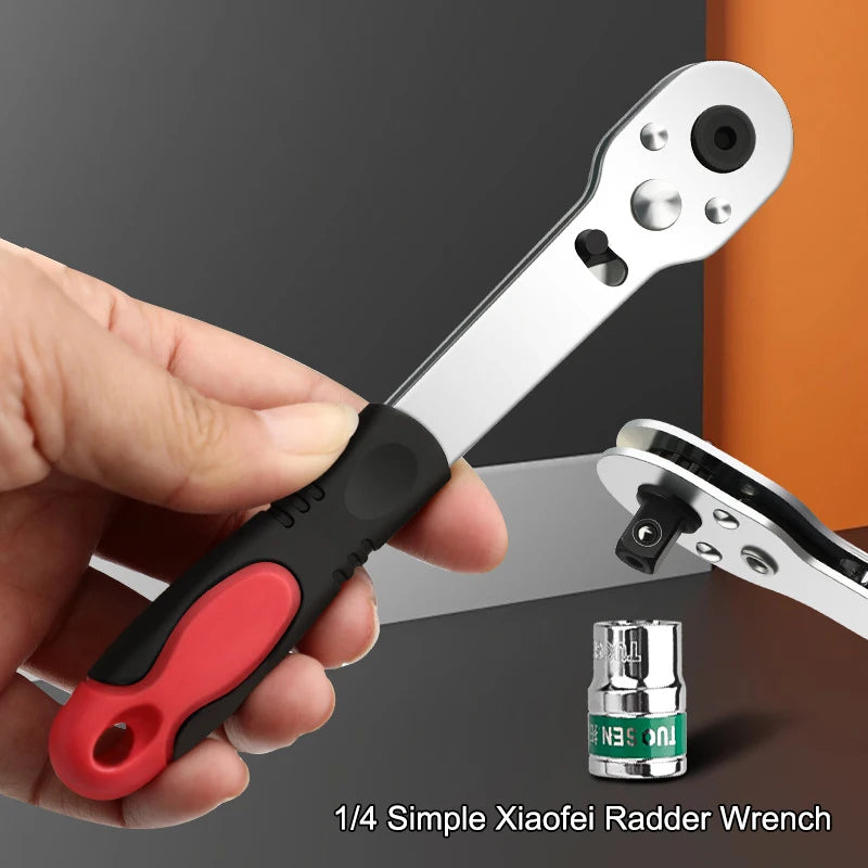 1 Ratchet Wrench Reversible Quick Releases 4 Handle Home Improvement Qme