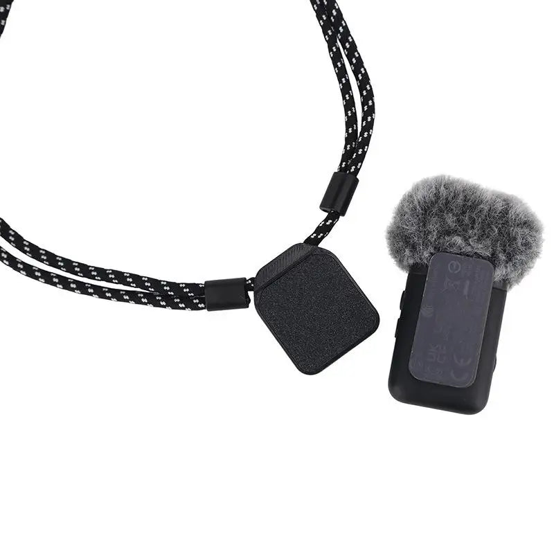 Magnetic Mic Necklace Holder Easy Install Hands-free 2 Microphone Qme Default Title