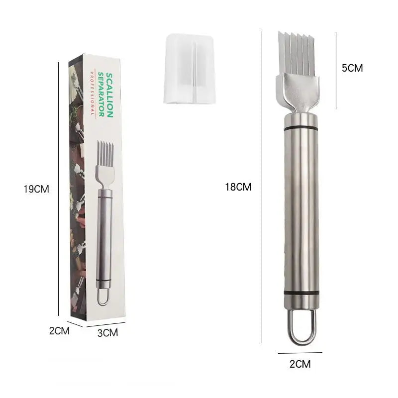 Kitchen Shred Silk Knife Stainless Steel Chopped Green Onion Curved Qme B