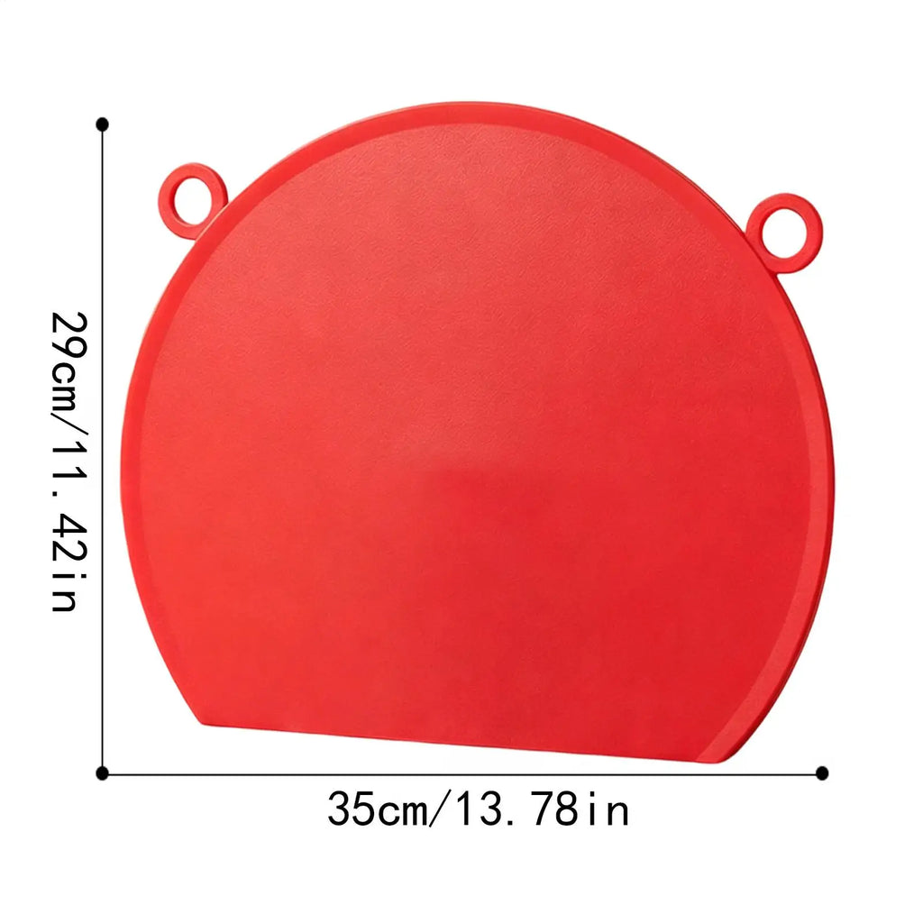 Cutting Board Silicone D-shaped Mat Kids Food Prep Chopping Vegetable Qme