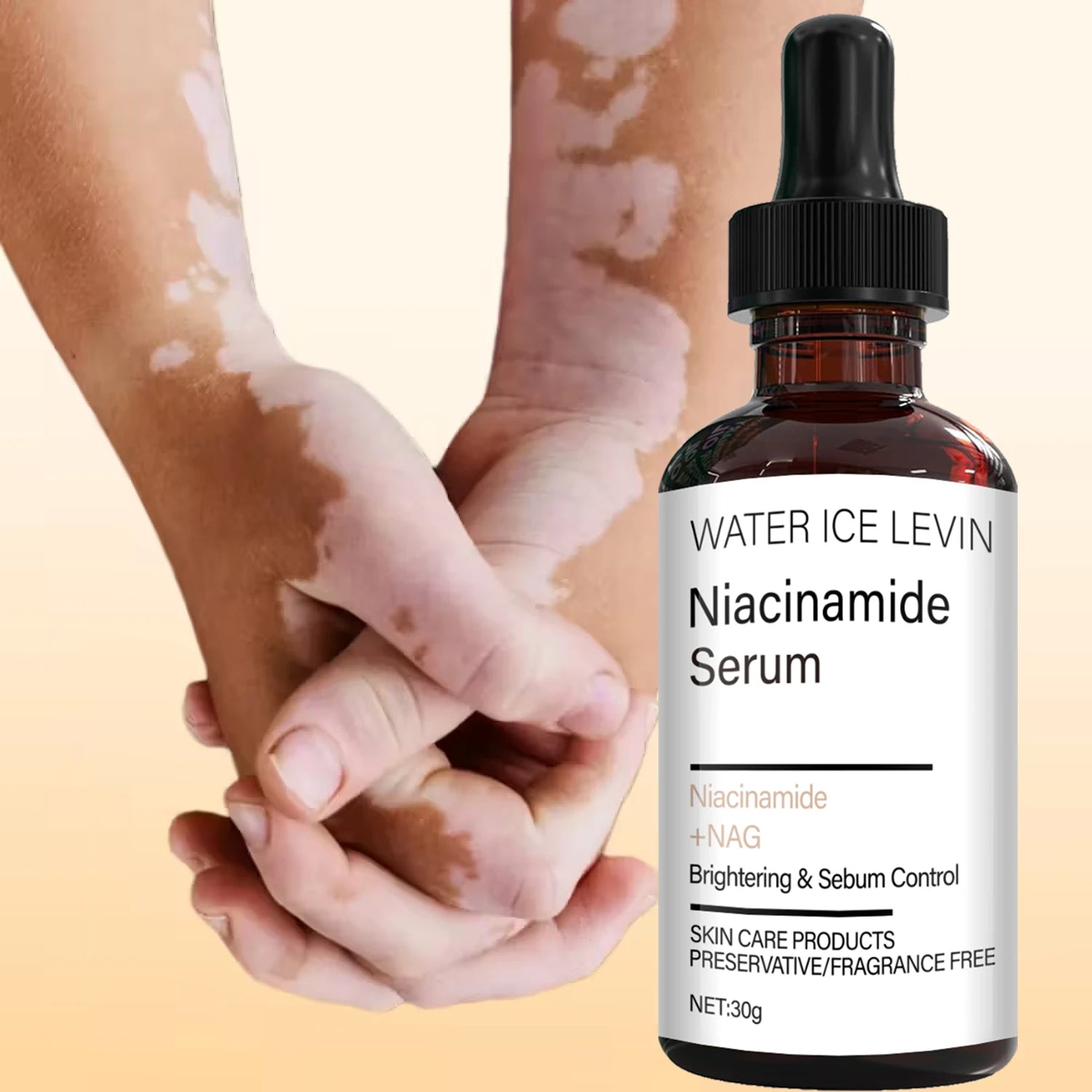 Niacinamide Serum with Bee Venom & Collagen for Brighter, Oil-Control Skin - Preservative & Fragrance-Free Formula. Qme