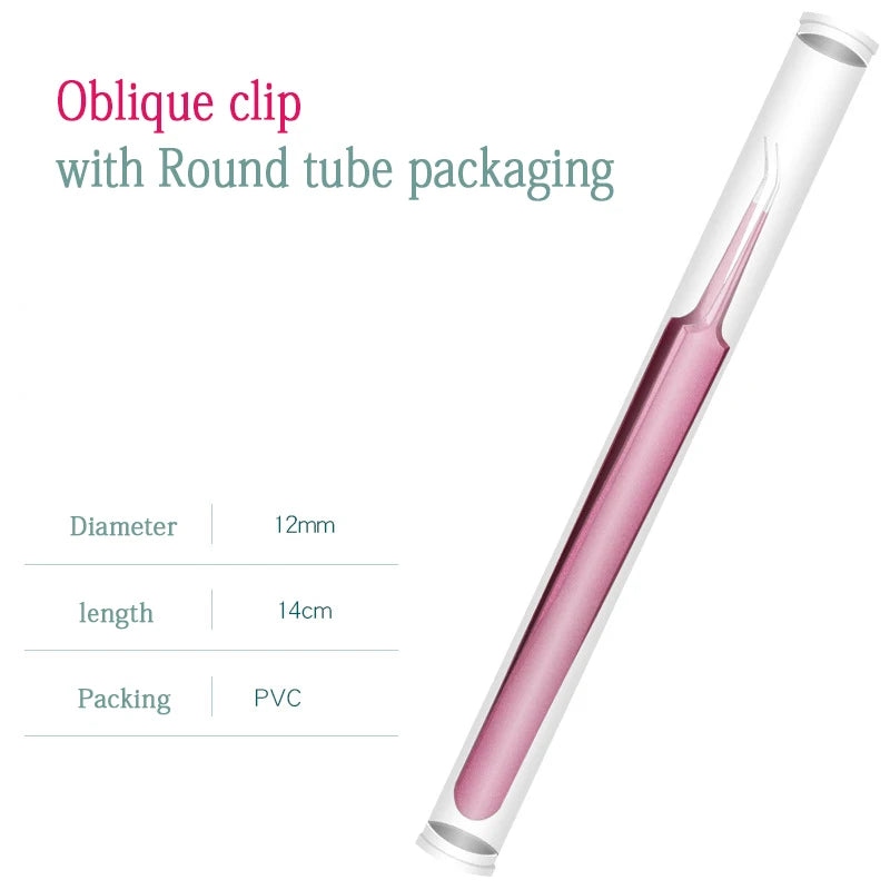 Ultra-fine Acne Pimples Blackhead Clip Tweezers Beauty Face Skin Care Cleaning Blackhead Remover Kit Acne Needle Hook Tool Qme ObliqueTube