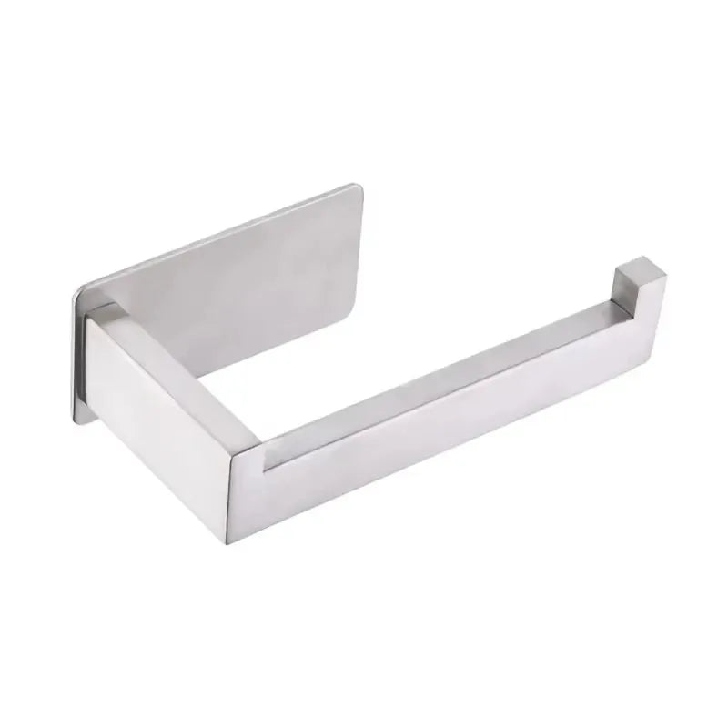 Self Adhesive Toilet Paper Holder Stainless Steel No Drill Wall Mount Qme Silver