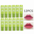 Aloe Moisturizing Lipstick Warm Discoloring Lustrous Takes Care Lip Qme 12PCS