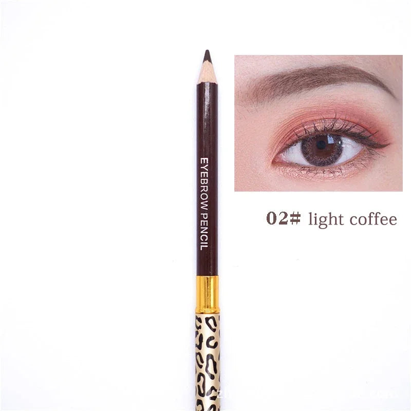 Eyebrow Pencil Cosmetics Makeup Tint Natural Long Lasting Paint Tattoo Eye Brow Waterproof Black Brown Eye Shadows Beauty Tool Qme 02 Light Coffee
