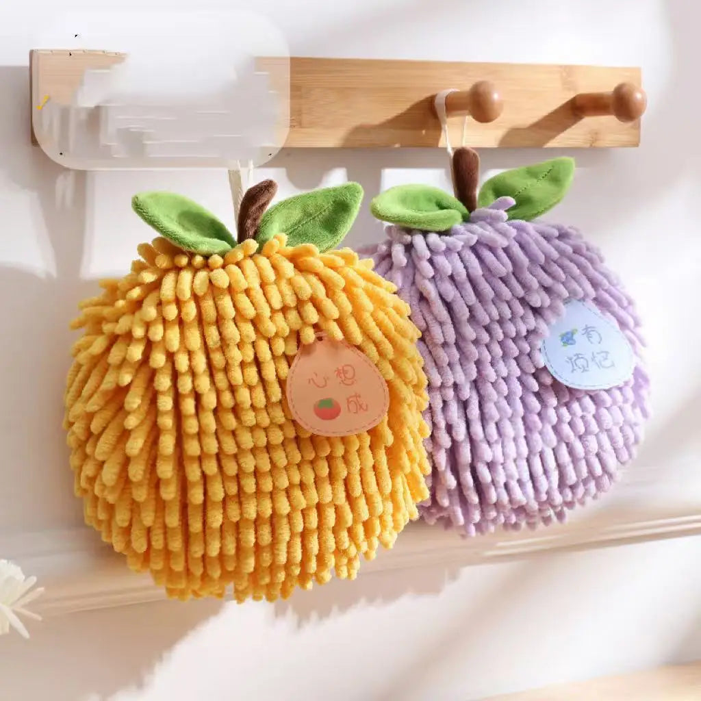 Creative Hanging Hand Towel Ball Absorbent Quick Dry Mini Kitchen Qme