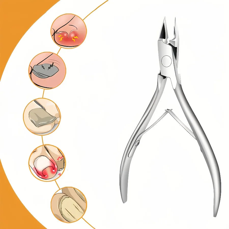 Professional Stainless Steel Nail Clipper Suitable Ingrown Toenails Qme 1pc-A
