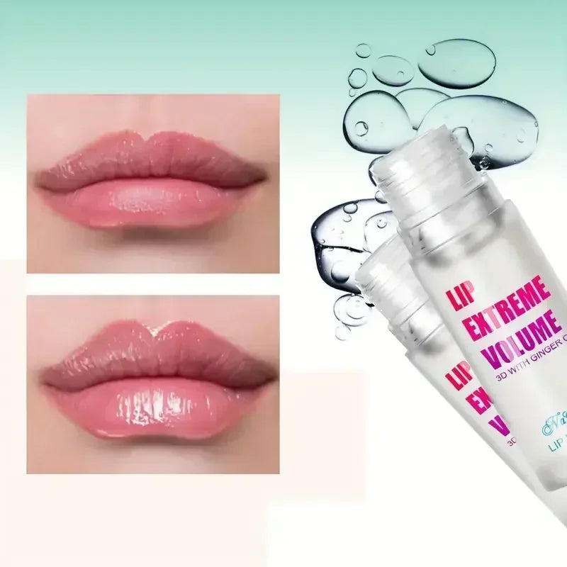 1/2Pcs Ginger And Mint Lip Plumper Oil Radiant,Plumping Lip Volumizing Serum for Smoother,Fuller Lips for Youthful and Sexy Look Qme