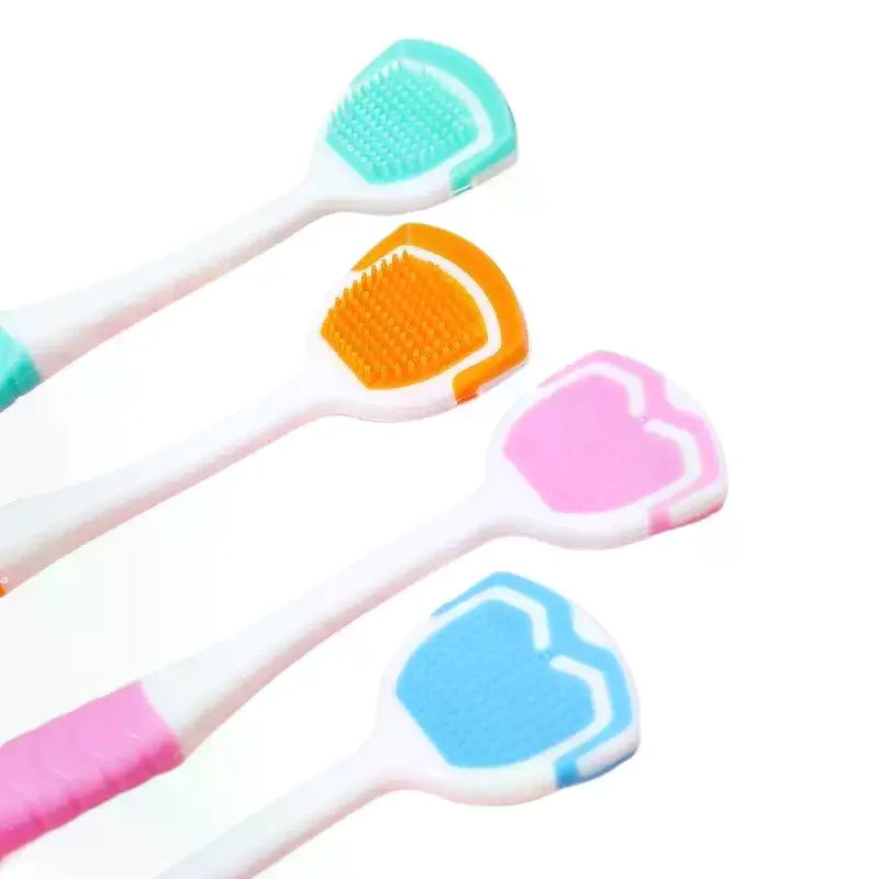 Gum-friendly Silicone Tongue Scraper Food Grade Oral Care Tool Qme
