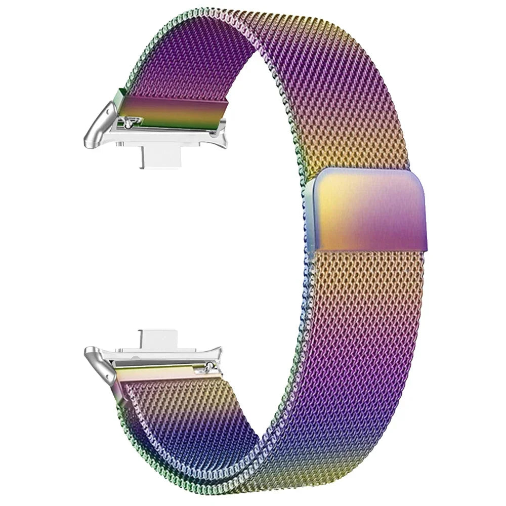 Milanese Loop Band For Redmi watch 5/4 Smartwatch Bracelet For Mi band 8pro/9 pro Wristband Replacement Metal Strap Accessories Qme Colorful Redmi 5