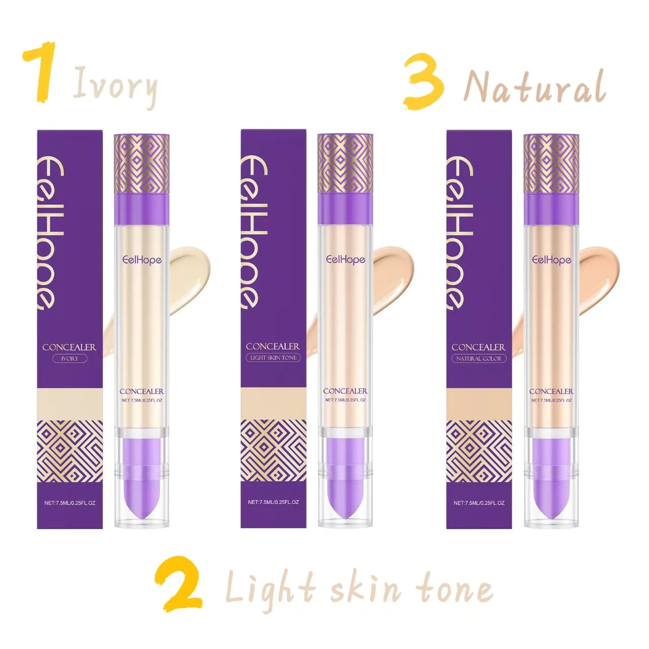 Concealer Improve Skin Elasticity Brighten Complexion Not Easy Remove Makeup Moisturizing Liquid Lightweight Dark Circle Blemish Qme
