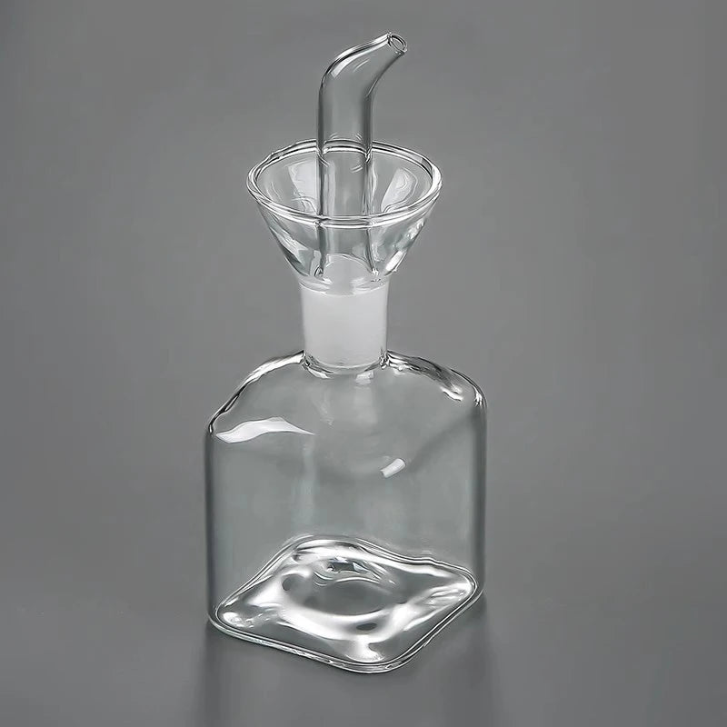 High Borosilicate Glass Oil Pot Household Leak-proof Oil & Vinegar Pots Kitchen Soy Sauce Pot Tank Seasoning Bottle Qme S