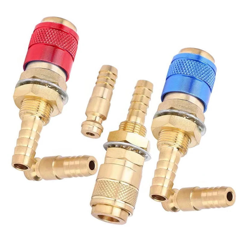 Cooled Gas Adapter Connector Clamp Welding Machine Quick Fitting Female Male Water MIG TIG Welding Torch Tools Welder. Qme