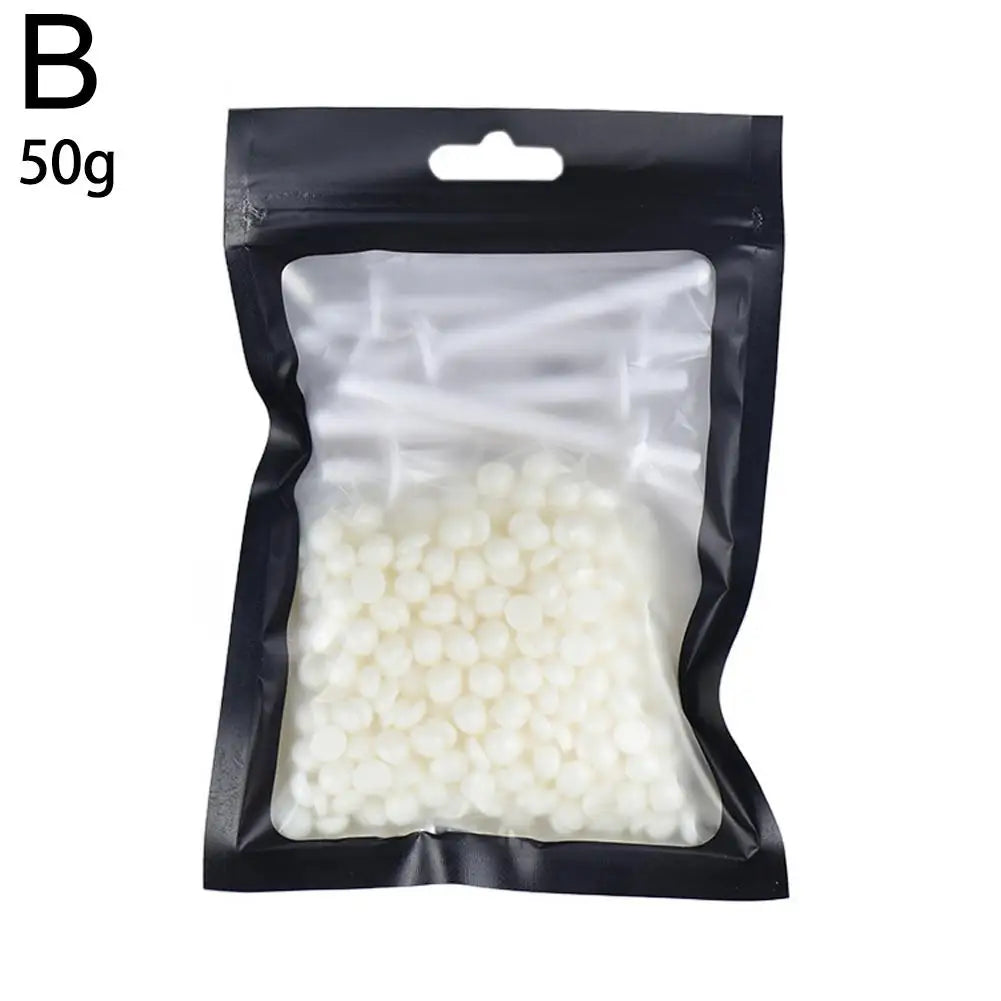 Portable Nose Wax Kit Painless Ear Nose Hair Removal Wax Kit Sticks Nail Wax Cleaning Nose Beauty 25g/50g For Men And Women Qme 50g CN