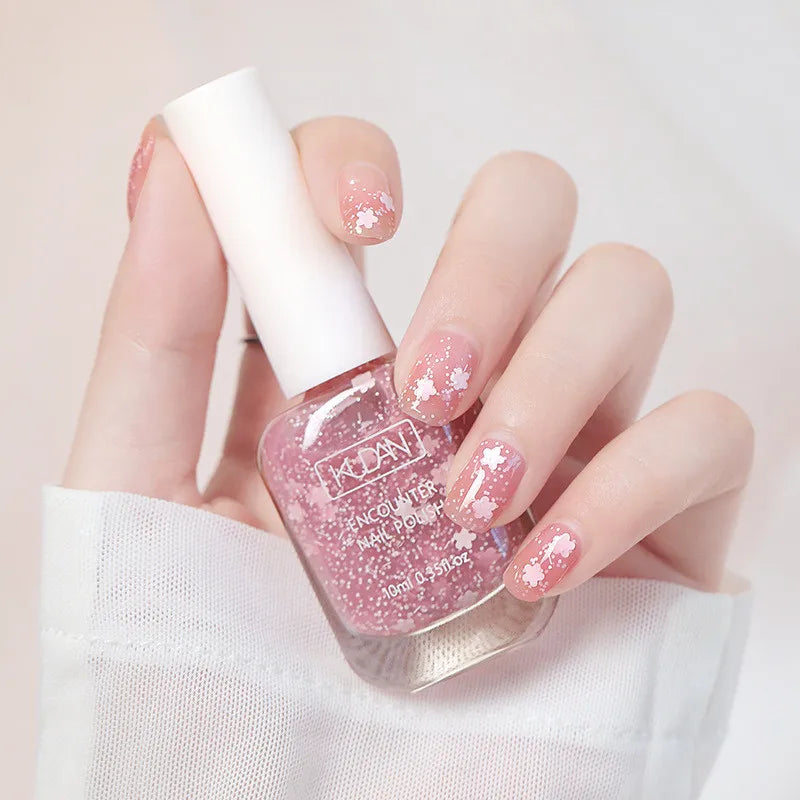 Water-based Nail Polish Long Lasting Tearable Quick Dry No Bake