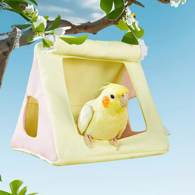 Bird Hammock Parakeet Cage Cockatiel Toys Four Seasons Parrot House Qme