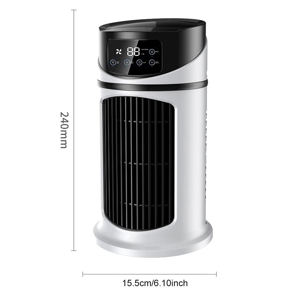 3 in 1 Quiet Cooling Desk Fan 6 Speeds Adjustable Circulation Wind Air Cooler Cooling Fan for Office Bedroom Desktop Qme