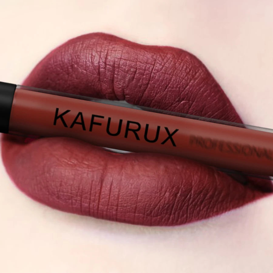 Matte Highly Pigmented Lip Glaze Velvet Finish Liquid Lipstick Qme 09