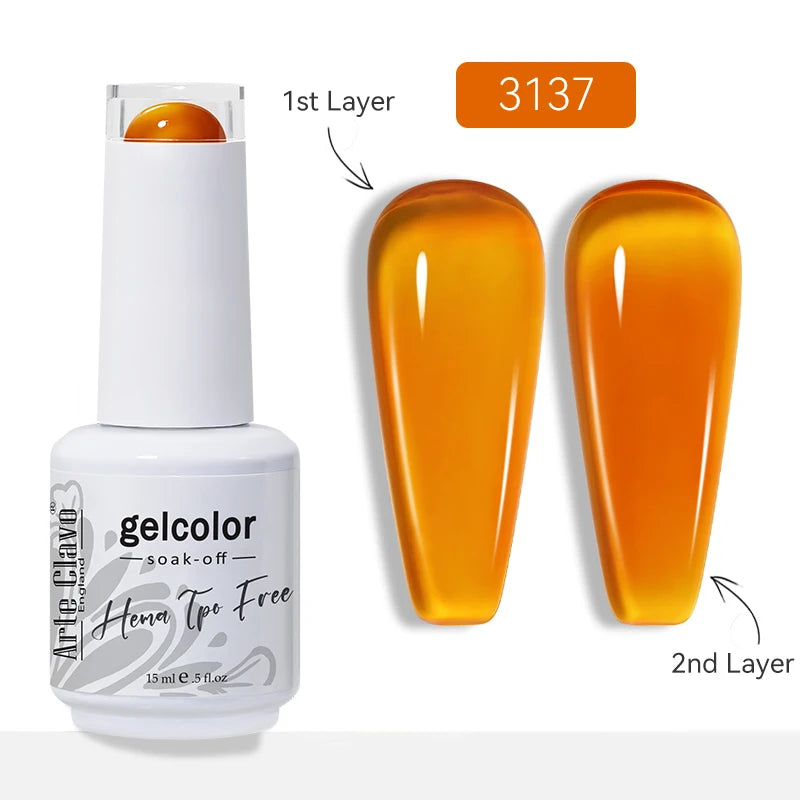 Arte Clavo HEMA TPO Soak Off UV LED Nail Gel Polish 108 Colors