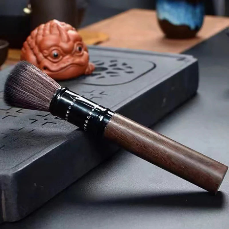Wooden Espresso Black Coffee Powder Washing Brush For Coffe Filter Maker Barista Cleaning Grinder Cafe Tools Qme Black